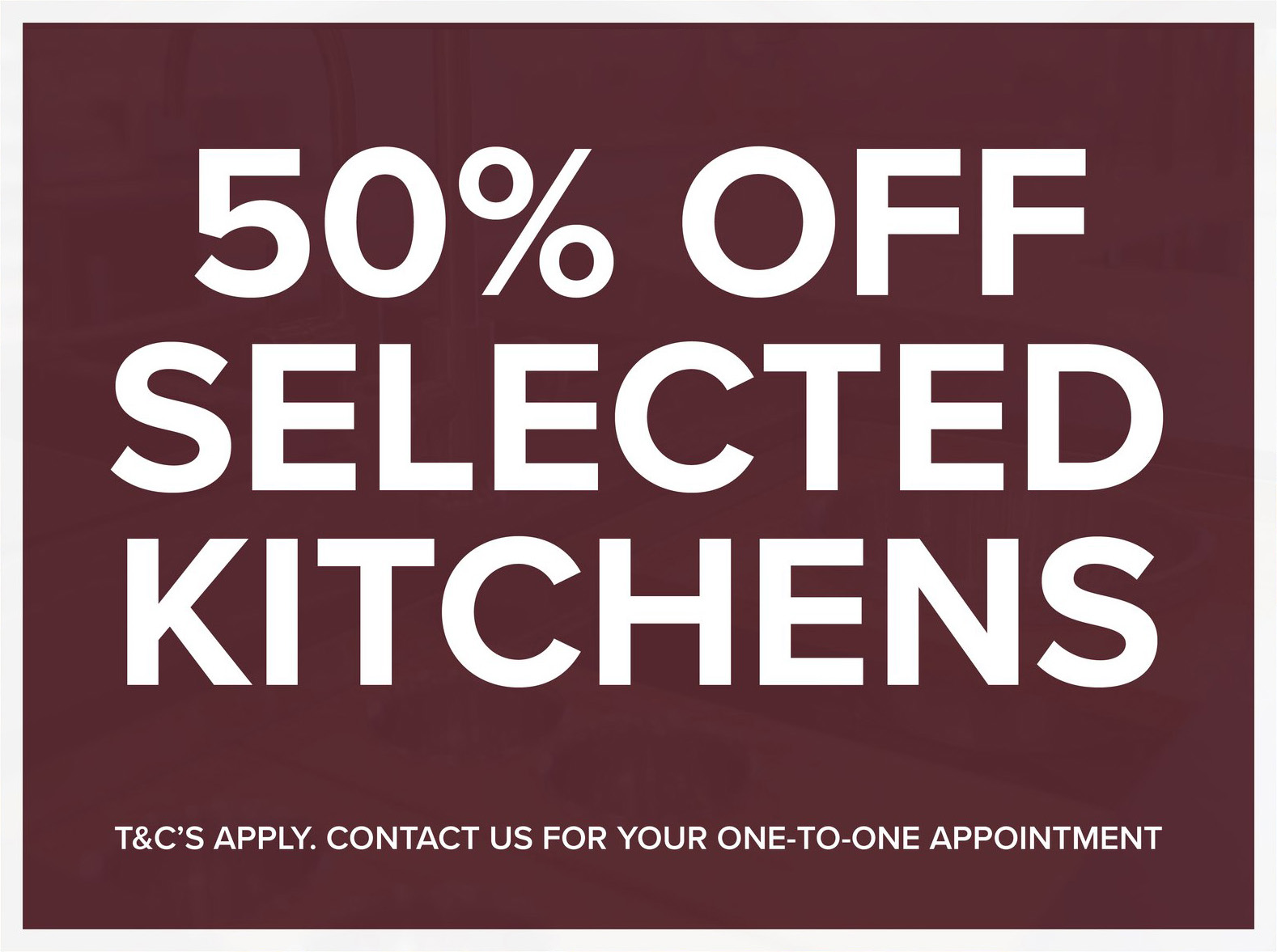 50% off Kitchens