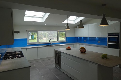 Finished kitchen in cornfield